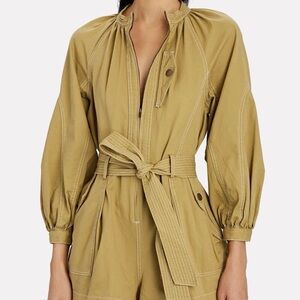Ulla Johnson Tan Zip-Front Garment